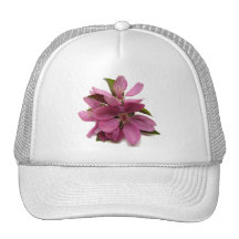 Pink Crab-apple (?) Blossoms Mesh Hat