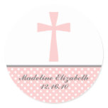 Pink Cross Stickers