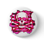 Pink Crossbones buttons