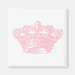 Pink Crown Fridge Magnet