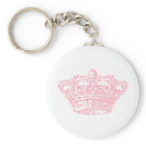 Pink Crown Key Chain