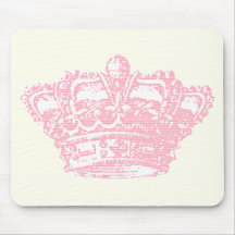 Pink Crown Mouse Pads