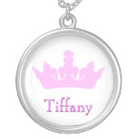 Pink Crown Necklace