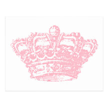 Pink Crown Postcard