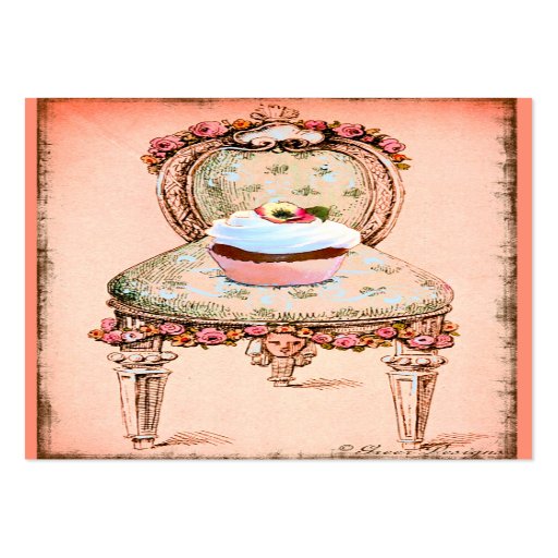 Pink Cupcake Bakery Business Profile Card Business Card