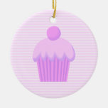 Pink Cupcake. ornaments