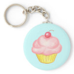 Pink Cupcake Keyring keychains