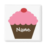 Pink Cupcake Love Fridge Magnets