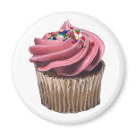 Pink Cupcake Magnet