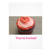 Pink Cupcake Party Invite