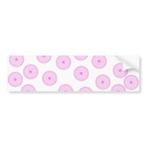 Pink Cupcake Pattern. Bumper Stickers