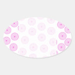 Pink Cupcake Pattern. stickers