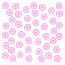 Pink Cupcake Pattern. Photo Cutouts