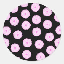 Pink Cupcake Pattern. Stickers