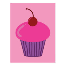 Pink Cupcake Postcards