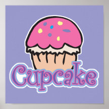 Pink Cupcake Posters
