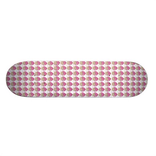 Pink Cupcake Skateboard