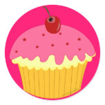 Pink Cupcake stickers