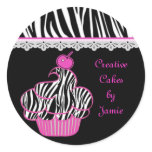 Pink Cupcake Sticker