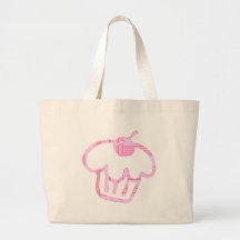 pink cupcake tote bags