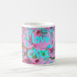Pink Cupcakes 'i love cake' mug