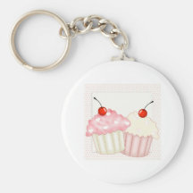 Pink Cupcakes Key Chains