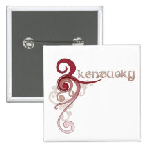 Pink Curly Swirl Kentucky Button