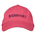 Pink & Currant Bridesmaid Wedding Cap embroidered hats