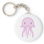 Pink Cute Jellyfish Keychains