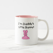 Pink Daddy's Little Bunny T-shirts and Gifts Coffee Mugs