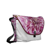 Pink Dahlia Blossom Mesenger Bag Commuter Bags