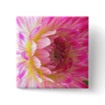 Pink Dahlia Button