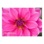 Pink Dahlia Custom Invitation