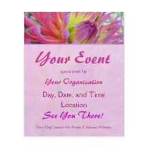 Pink Dahlia Event Flyer
