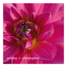 Pink Dahlia Invite
