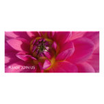 Pink Dahlia Personalised Invitation