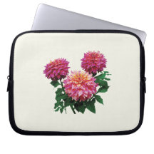 Pink Dahlias, Kidd's Climax Laptop Computer Sleeve