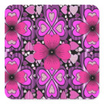 Pink Daisies Design Sticker