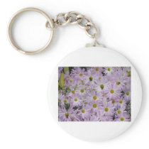 Pink Daisies Plus Key Chain