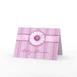 Pink Daisy Baby Shower Card