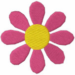 Pink Daisy Embroidered Shirt embroidered shirts