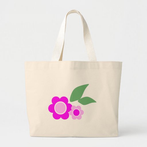 Pink Daisy Flowers Bags