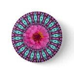 Pink Daisy in Crystal Light Button