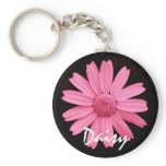 Pink Daisy Keychain
