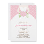 Pink Damask and Florals Bridal Shower Invitations