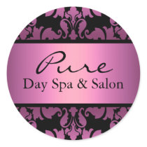 Pink Damask Sticker