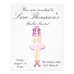 Pink Dance Recital Invitation