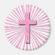 PINK DECORATIVE CROSS MAGNETS