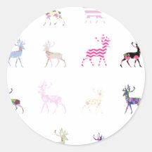 Pink Deer Pattern