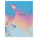 Pink design with hearts flyers